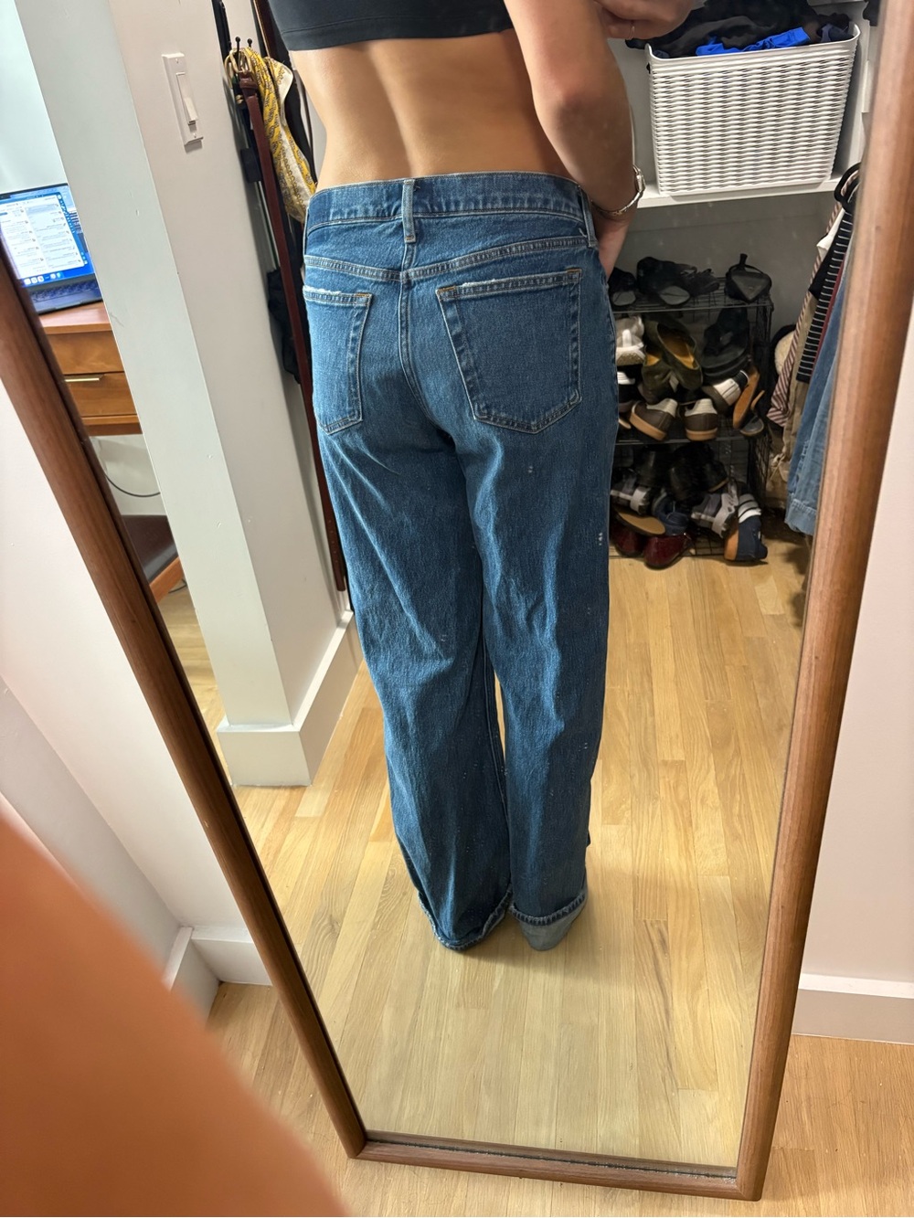 Abercrombie & Fitch Medium Blue Boyfriend Jeans - Relaxed Fit - Picture 2 of 3
